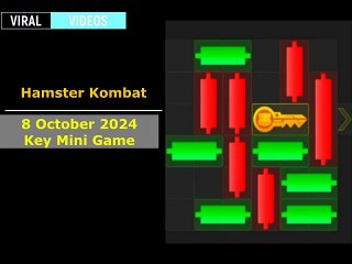 Hamster Kombat Mini Game Puzzle 8 October 2024