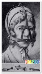 Medieval device against women's chatter - Scold's bridle