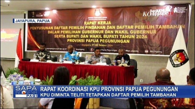 Jelang Pilkada 2024, KPU Provinsi Papua Pegunungan Gelar Rapat Koordinasi soal Daftar Pemilih