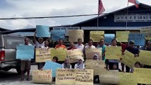 Sandakan Fishing Association (Sandakan Tongkang) hold peaceful protest