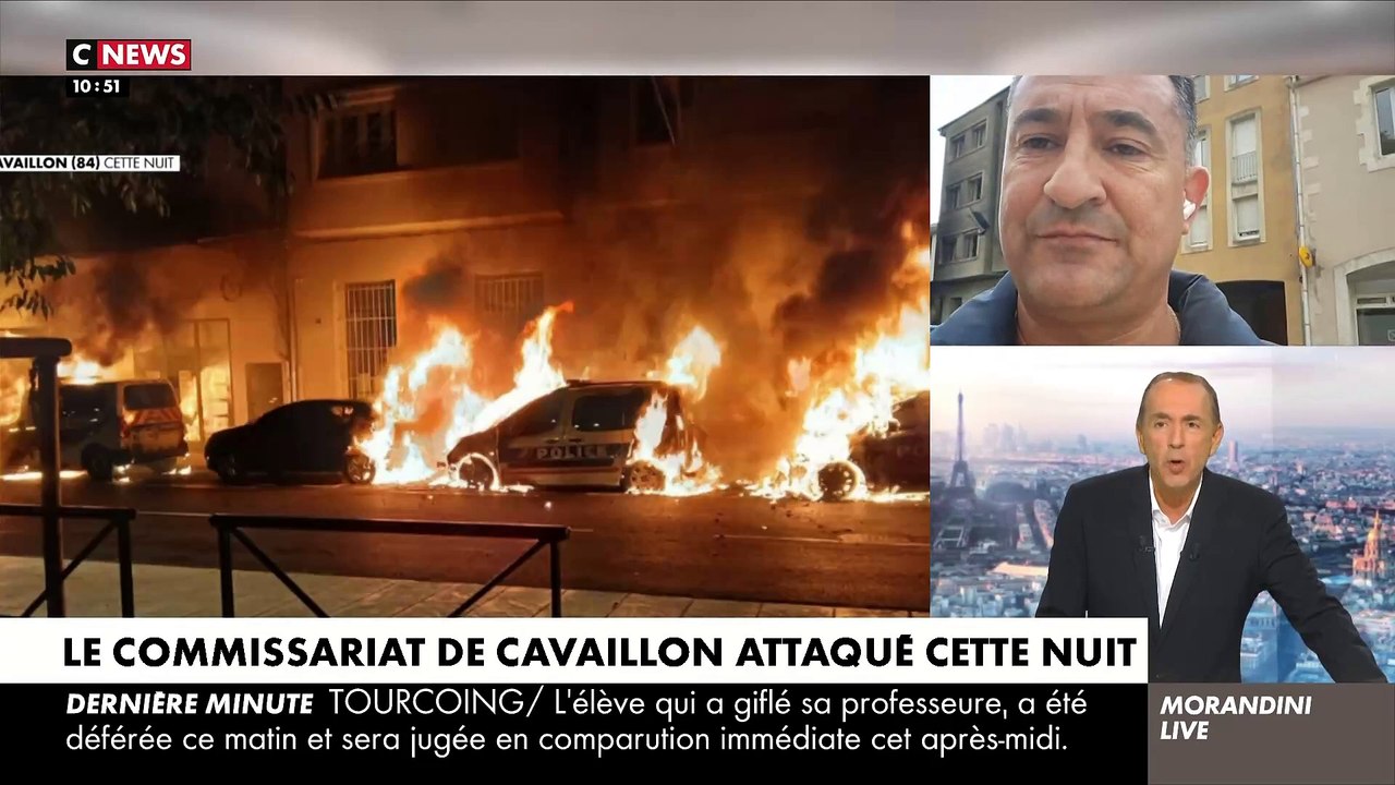 Vaucluse: Quatre voitures de police ont été incendiées cette nuit devant le commissariat de Cavaillon - Aucune personne blessée - VIDEO