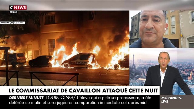 Vaucluse: Quatre voitures de police ont été incendiées cette nuit devant le commissariat de Cavaillon - Aucune personne blessée - VIDEO