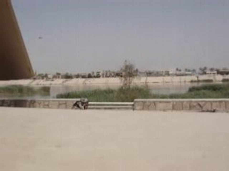 Fire fight accross the Tigris River 1/2