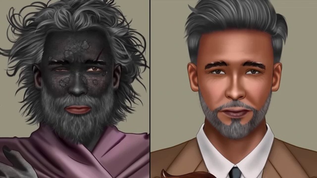 ASMR _ Rescue and care for homeless people trapped in mines | From a homeless person to a gentleman  (part - 2)