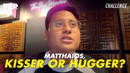 Is Matthaios a hugger or a kisser? | PEP Challenge