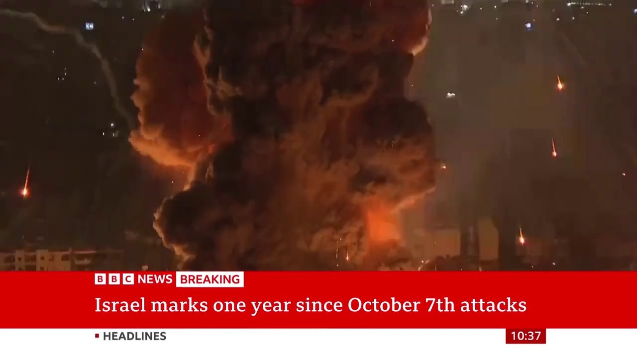 Further Israeli strikes hit southern Beirut _ BBC News