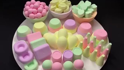 bright colors _  The sound of crushing  baking soda _ #ASMR
