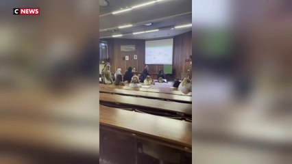 Blocage à l'université de Strasbourg par des étudiants propalestiniens