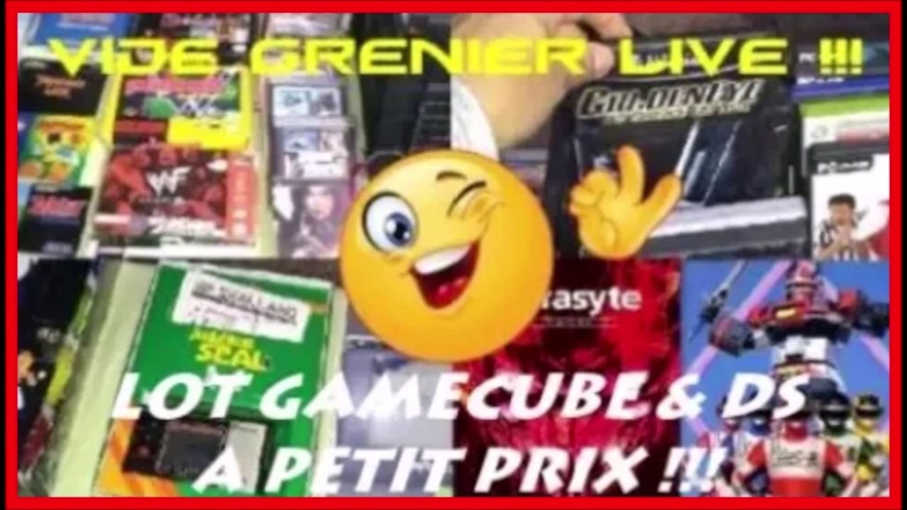 VIDE GRENIER LIVE #7 !!! [ NOMBREUX JEUX GAMECUBE & LOT NINTENDO DS A PETIT PRIX !!! ]