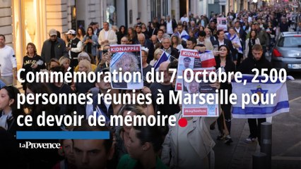 Commémoration du 7-Octobre, 2500 personnes réunies à Marseille pour ce devoir de mémoire