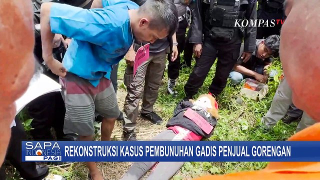Polisi Gelar Rekonstruksi Kasus Pembunuhan Gadis Penjual Gorengan di 8 Titik Lokasi