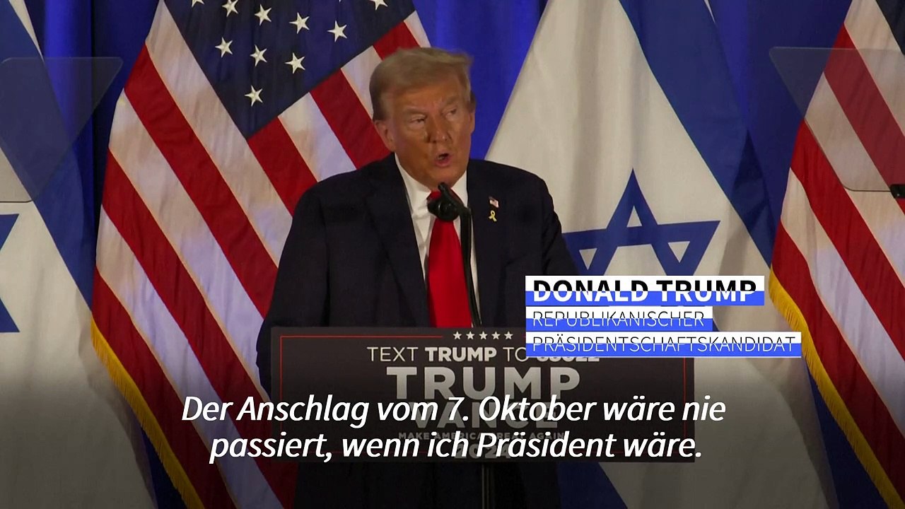 Trump: 'Hamas-Überfall wäre mit mir als Präsident nicht passiert'