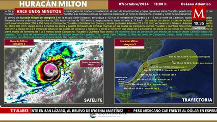 Claudia Sheinbaum no descarta que huracán 'Milton' toque tierra en Yucatán