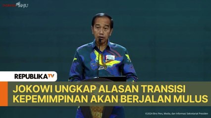 Jokowi Ungkap Alasan Transisi Kepemimpinan akan Berjalan Mulus