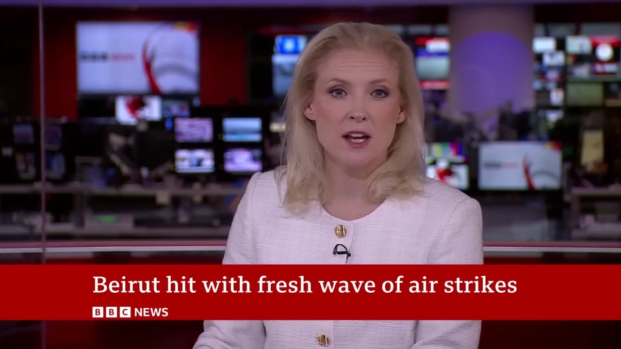 Israel strikes hit Hezbollah area in Lebanese capital Beirut _ BBC News