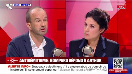 “Il n’y a jamais eu aucun propos de haine”: Manuel Bompard (LFI) répond à Arthur qui reprochait aux insoumis de “mettre de l’huile sur le feu”