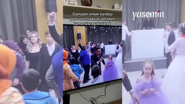 Damadın erkek kardeşi görevinin hakkını verdi! Sahneye atlayan...