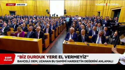 Bahçeli'den DEM Partililerle tokalaşma açıklaması: Biz durduk yere el vermeyiz