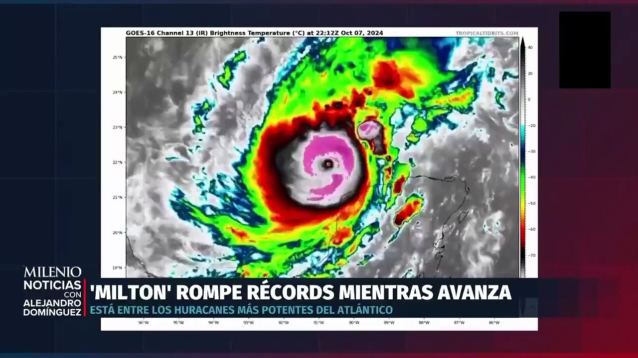 Milton' se dirige hacia Florida, provocando evacuaciones masivas ante su inminente impacto