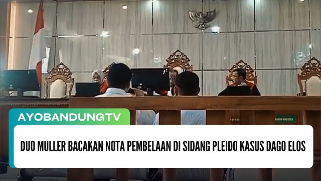 Duo Muller Bacakan Nota Pembelaan di Sidang Pleido Kasus Dago Elos