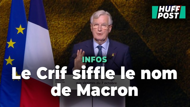 Le nom de Macron hué lors du discours de Barnier à la cérémonie d’hommage du 7-Octobre