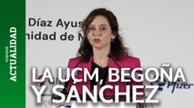 Ayuso, contra Begoña Gómez y Sánchez