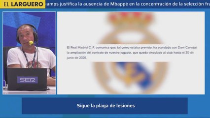 Las opciones del Madrid ante la lesión de Carvajal que contaron en 'El Larguero'