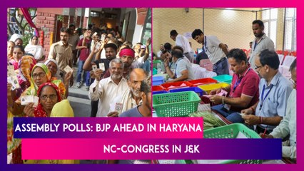 BJP Set For Hat-Trick Of Win In Haryana, Trends Show; NC-Congress Ahead In Jammu & Kashmir