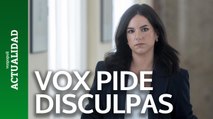 Vox pide disculpas