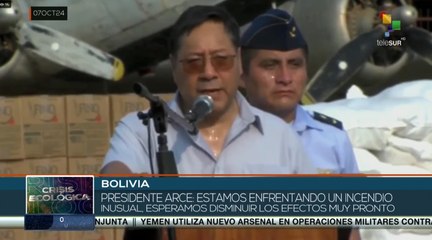 Pdte. Luis Arce calificó de inusual la época de incendios