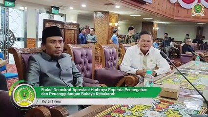 Fraksi Demokrat Apresiasi Hadirnya Raperda Pencegahan dan Penanggulangan Bahaya Kebakarab