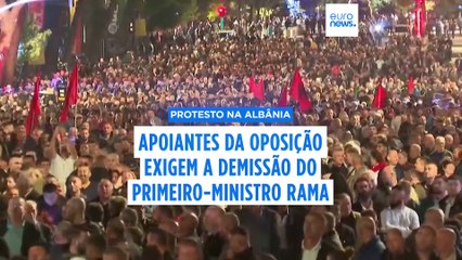 Apoiantes da oposição albanesa entram em confronto com a polícia e exigem a demissão do primeiro-ministro