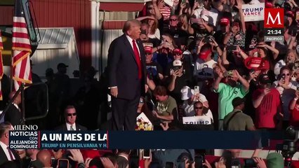 Donald Trump regresa a Pensilvania un mes antes de las elecciones con Elon Musk a su lado