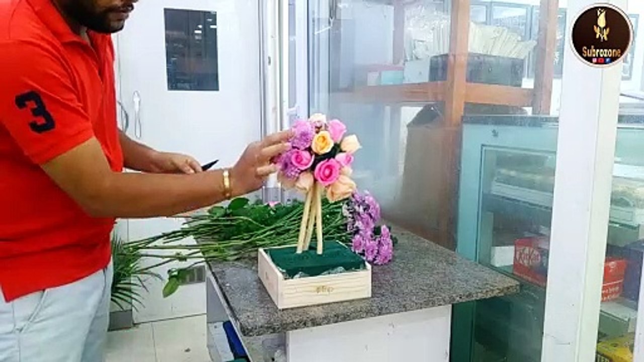 DIY Two-Tier Floral Arrangement: Easy Step-by-Step Guide for Beginners | Subrata Parali