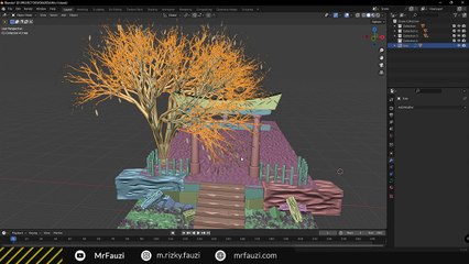 Cara Membuat Pohon dengan Mudah - Blender Tutorial