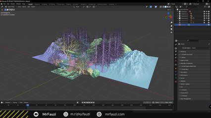Membuat Shader Kabut di Blender