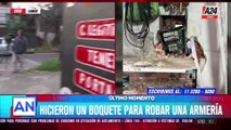 Lanús: hicieron un boquete para robar una armería