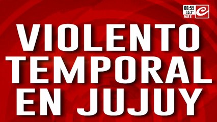 Impresionante temporal de lluvia y viento causó destrozos en Jujuy
