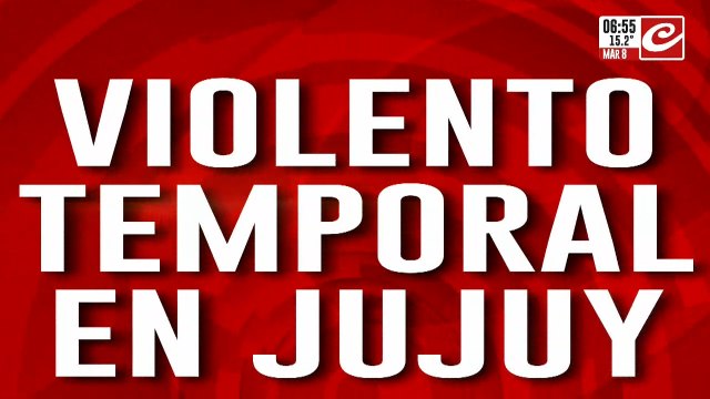Impresionante temporal de lluvia y viento causó destrozos en Jujuy