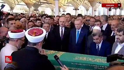 Cumhurbaşkanı Erdoğan, Recai Kutan'ın cenaze törenine katıldı