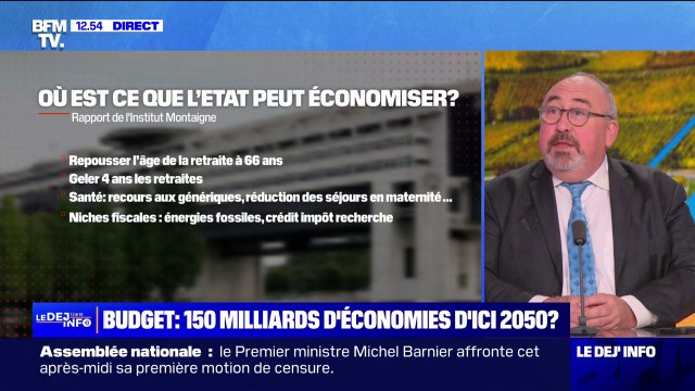 Retraites, santé, niches fiscales... L'institut Montaigne propose un plan d'économies à 150 milliards d'euros d'ici 2050