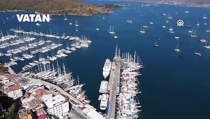 Lüks yat "Cloudbreak" Fethiye'de görüntülendi