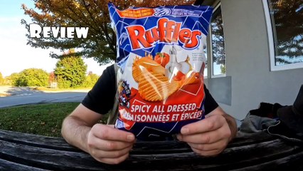 Ruffles Toronto Raptors spicy all dressed chips Limited Time only Review Canada