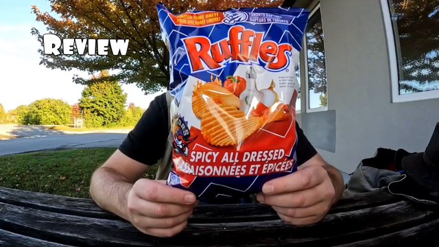 Ruffles Toronto Raptors spicy all dressed chips Limited Time only Review Canada