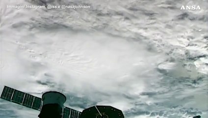 L'uragano Milton visto dalla Stazione spaziale internazionale