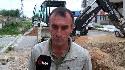 Sinop’ta ana isale hattındaki arıza gideriliyor