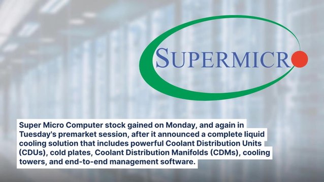Super Micro Computer Shares Jump As AI Servers And Liquid Cooling Solutions Deliver Positive News