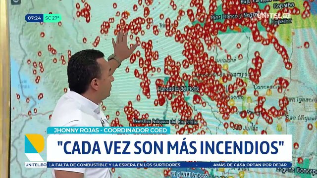 “Las lluvias van a caer en toda la Chiquitania”, se esperan precipitaciones en las zonas afectadas por los incendios