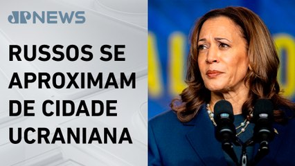 Kamala Harris diz que não se sentaria para conversas com Rússia sem Ucrânia