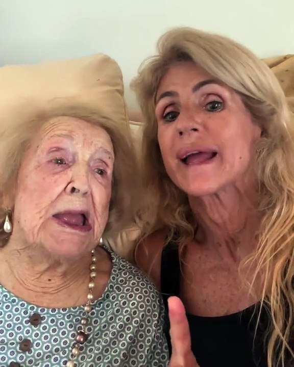 Bibá Pitta com a avó